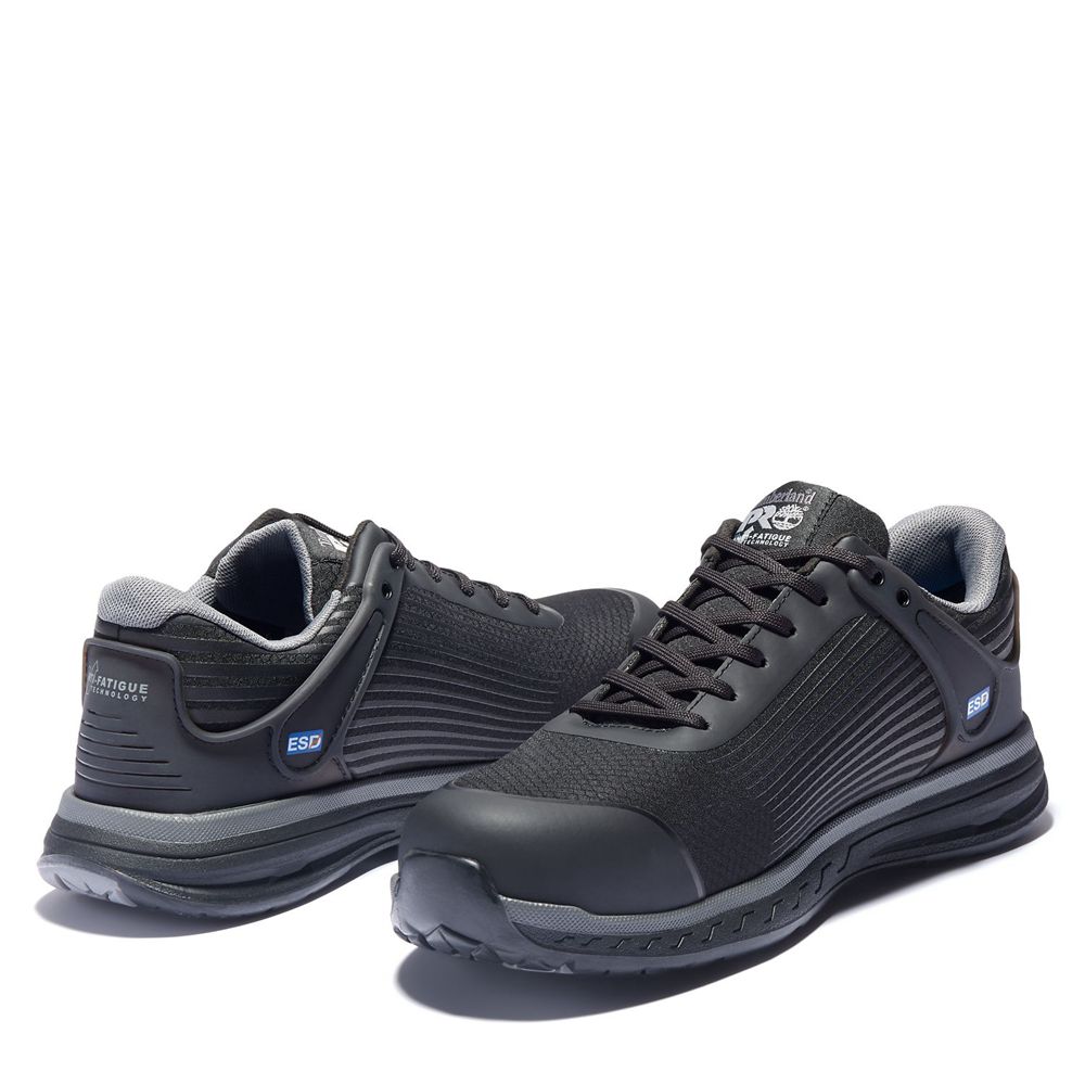 Zapatos De Seguridad Timberland Mujer Pro® Drivetrain Sd35 Comp Toe Negras/Gris - Chile YBC-712053